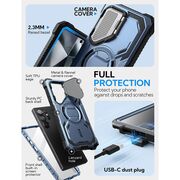 [Pachet 360°] Husa + folie Samsung Galaxy S25 Ultra I-Blason Armorbox, albastru