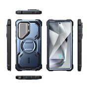 [Pachet 360°] Husa + folie Samsung Galaxy S25 Ultra I-Blason Armorbox, albastru