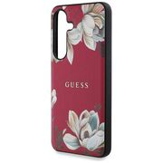 Husa premium pentru  Samsung Galaxy S25 compatibila MagSafe Guess Luxury Series - Fucsia