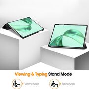 Husa pentru Honor Pad X8a tip stand functie sleep/wake-up, protectie 360 - Negru