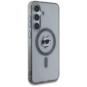 Husa premium pentru  Samsung Galaxy S25+ Karl Lagerfeld compatibila Magsafe - Argintiu