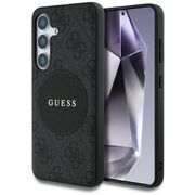 Husa premium pentru  Samsung Galaxy S25+ compatibila MagSafe Guess Luxury Series - Negru electric