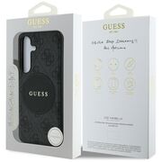 Husa premium pentru  Samsung Galaxy S25+ compatibila MagSafe Guess Luxury Series - Negru electric