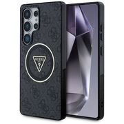 Husa premium pentru  Samsung Galaxy S25 Ultra compatibila MagSafe Guess Luxury Series - Negru denim