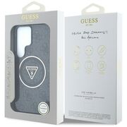 Husa premium pentru  Samsung Galaxy S25 Ultra compatibila MagSafe Guess Luxury Series - Negru denim