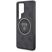 Husa premium pentru  Samsung Galaxy S25 Ultra compatibila MagSafe Guess Luxury Series - Negru denim
