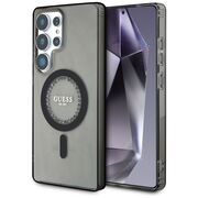Husa premium pentru  Samsung Galaxy S25 Ultra compatibila MagSafe Guess Luxury Series - Negru mat