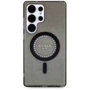 Husa premium pentru  Samsung Galaxy S25 Ultra compatibila MagSafe Guess Luxury Series - Negru mat