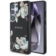 Husa premium pentru  Samsung Galaxy S25 Ultra compatibila MagSafe Guess Luxury Series - Negru print