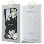 Husa premium pentru  Samsung Galaxy S25 Ultra compatibila MagSafe Guess Luxury Series - Negru print