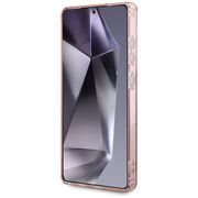 Husa premium pentru  Samsung Galaxy S25 Ultra compatibila MagSafe Guess Luxury Series - Roz pal