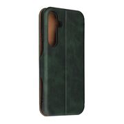Husa tip carte pentru Samsung Galaxy S25+ Smart Wallet fata - spate protectie 360 - Verde