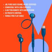 Casti audio cu fir in-ear cu mufa Type-C JBL 310C, rosu