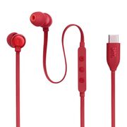 Casti audio cu fir in-ear cu mufa Type-C JBL 310C, rosu