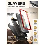 Husa Samsung Galaxy S25 Ultra Supcase Unicorn Beetle Pro, rosu