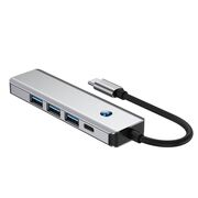 Adaptor HUB 5 in 1 USB Tip-C la 1 x USB 3.0, 2 x USB 2.0, 1 x HDMI 4K la 60Hz, 1 x USB Tip-C PD 100W, compatibil laptop Lenovo, Dell, HP, Asus, Acer, Apple MacBook Air/Pro, Chromebook, tableta, space grey