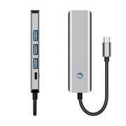 Adaptor HUB 5 in 1 USB Tip-C la 1 x USB 3.0, 2 x USB 2.0, 1 x HDMI 4K la 60Hz, 1 x USB Tip-C PD 100W, compatibil laptop Lenovo, Dell, HP, Asus, Acer, Apple MacBook Air/Pro, Chromebook, tableta, space grey