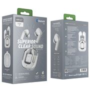 Casti True Wireless Type-C, IPX4, Acefast T6, 500mAh, gri