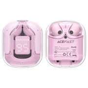 Casti True Wireless Type-C, IPX4, Acefast T6, 500mAh, roz