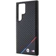 Husa premium pentru  Samsung Galaxy S24 Ultra compatibila MagSafe BMW Signature - Negru denim