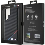 Husa premium pentru  Samsung Galaxy S24 Ultra compatibila MagSafe BMW Signature - Negru denim