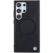 Husa premium pentru  Samsung Galaxy S24 Ultra compatibila MagSafe BMW Signature - Negru