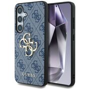 Husa premium pentru  Samsung Galaxy S25 Guess Elegance Series - Albastru