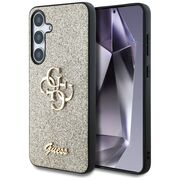 Husa premium pentru  Samsung Galaxy S25 Guess Elegance Series - Auriu