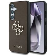 Husa premium pentru  Samsung Galaxy S25 Guess Elegance Series - Maro