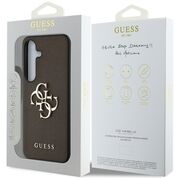 Husa premium pentru  Samsung Galaxy S25 Guess Elegance Series - Maro