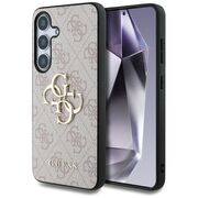 Husa premium pentru  Samsung Galaxy S25 Guess Elegance Series - Roz inchis