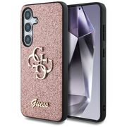 Husa premium pentru  Samsung Galaxy S25 Guess Elegance Series - Roz pal