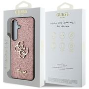 Husa premium pentru  Samsung Galaxy S25 Guess Elegance Series - Roz pal