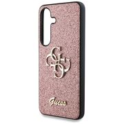 Husa premium pentru  Samsung Galaxy S25 Guess Elegance Series - Roz pal