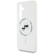 Husa premium pentru  Samsung Galaxy S25 Karl Lagerfeld compatibila Magsafe - Transparent netru