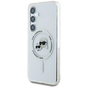 Husa premium pentru  Samsung Galaxy S25 Karl Lagerfeld compatibila Magsafe - Transparent netru