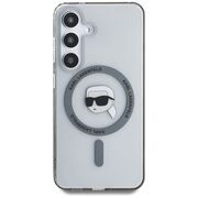 Husa premium pentru  Samsung Galaxy S25 Karl Lagerfeld compatibila Magsafe - Transparent
