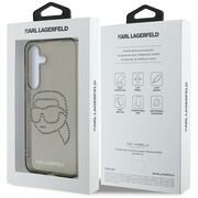 Husa premium pentru  Samsung Galaxy S25 Karl Lagerfeld superior quality - Gri inchis