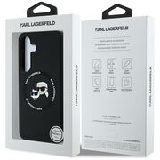 Husa premium pentru  Samsung Galaxy S25 Karl Lagerfeld superior quality - Negru denim
