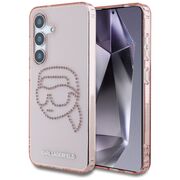 Husa premium pentru  Samsung Galaxy S25 Karl Lagerfeld superior quality - Roz pal