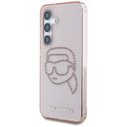 Husa premium pentru  Samsung Galaxy S25 Karl Lagerfeld superior quality - Roz pal
