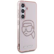 Husa premium pentru  Samsung Galaxy S25 Karl Lagerfeld superior quality - Roz pal