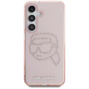 Husa premium pentru  Samsung Galaxy S25 Karl Lagerfeld superior quality - Roz pal