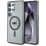 Husa premium pentru  Samsung Galaxy S25 Ultra Karl Lagerfeld compatibila Magsafe - Argintiu