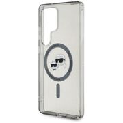 Husa premium pentru  Samsung Galaxy S25 Ultra Karl Lagerfeld compatibila Magsafe - Gri deschis
