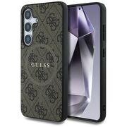 Husa premium pentru  Samsung Galaxy S25 compatibila MagSafe Guess Luxury Series - Maro inchis
