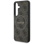 Husa premium pentru  Samsung Galaxy S25 compatibila MagSafe Guess Luxury Series - Maro inchis
