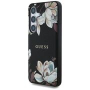 Husa premium pentru  Samsung Galaxy S25 compatibila MagSafe Guess Luxury Series - Negru deschis