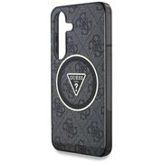 Husa premium pentru  Samsung Galaxy S25 compatibila MagSafe Guess Luxury Series - Negru