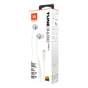 Casti audio cu fir in-ear cu mufa Type-C JBL 310C, alb